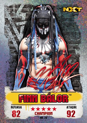 Finn Balor Carta campeón Topps NXT Takeover