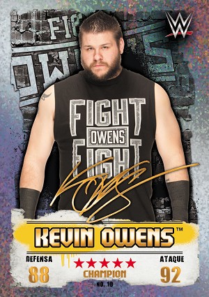 Kevin Owens Carta campeón Topps NXT Takeover