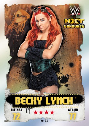 Becky Lynch Carta campeón Topps NXT Takeover