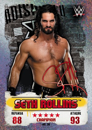 Seth Rollins Carta campeón Topps NXT Takeover