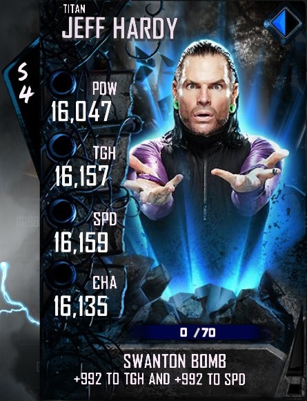 WWE Supercard Jeff Hardy Titan Temporada 4