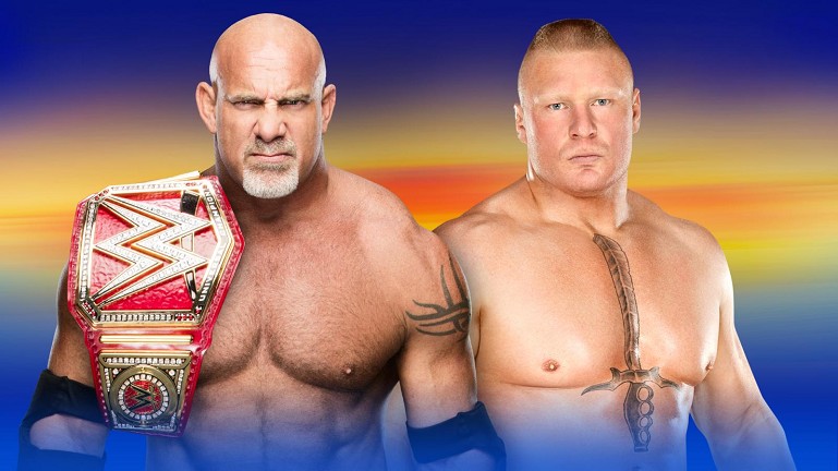Planes para el combate entre Goldberg y Brock Lesnar en Wrestlemania 33